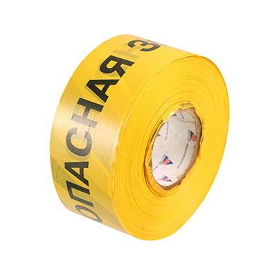 Лента оградительная ЛО-250 75мм "Опасная зона" желт./черн. (рул.250м) Протэкт 8295