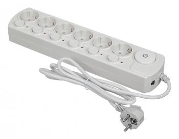 Удлинитель с сетевым фильтром 6х1.8м с заземл. 10А IP20 бел. IPPON 1192729
