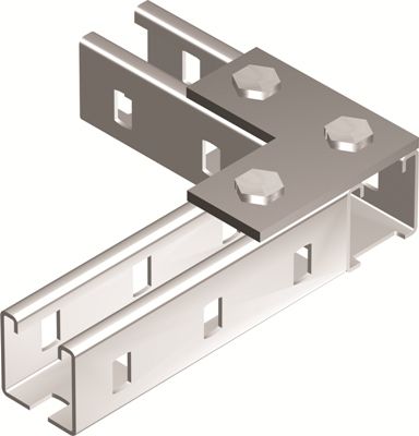 Пластина для профиля С-образ. соединительная L-образ. 90х90 3 отверстия DKC BMD1021HDZ