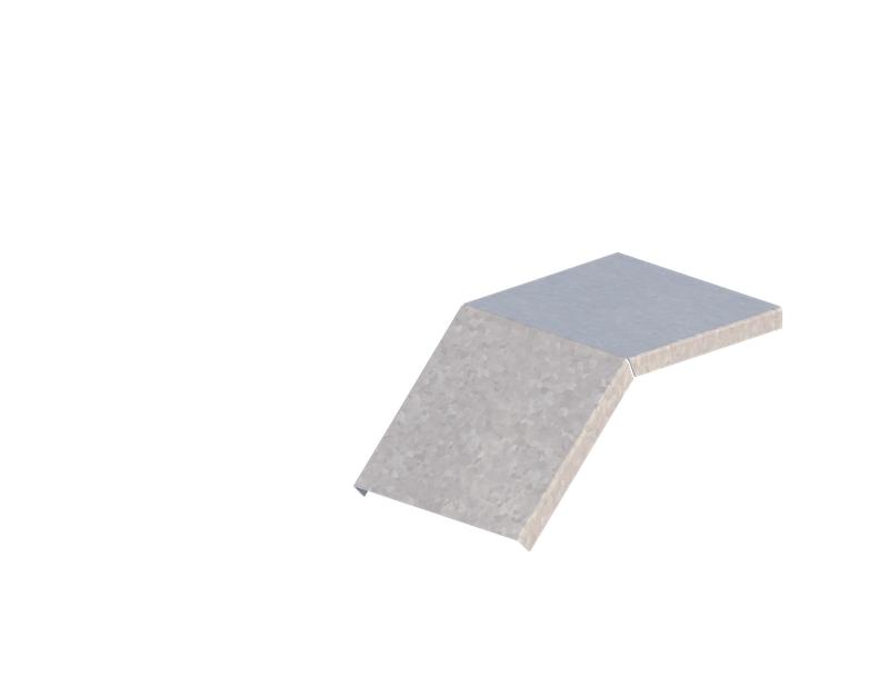 Крышка для лотка углового осн.150 сталь 0.7мм ЛМсК-45Н цУТ2.5 СОЭМИ Н0122460113