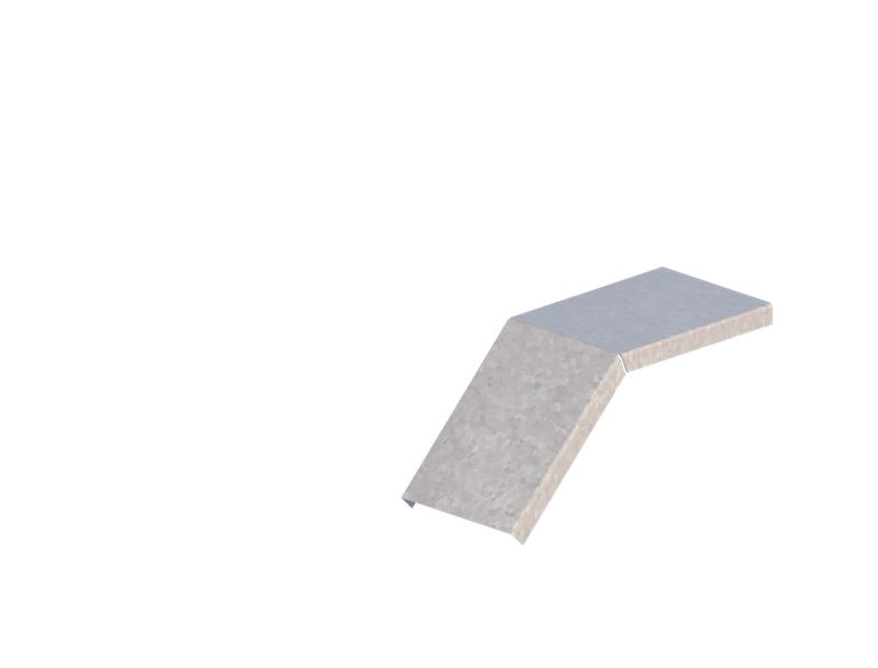 Крышка для лотка углового осн.100 сталь 1.5мм ЛМсК-45Н цУТ2.5 СОЭМИ Н0122460142