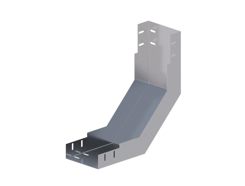 Лоток монтажный угловой 90град. вверх 150х80 сталь 1мм ЛУ90В.150.80.408.1.1 СОЭМИ Н0121320523
