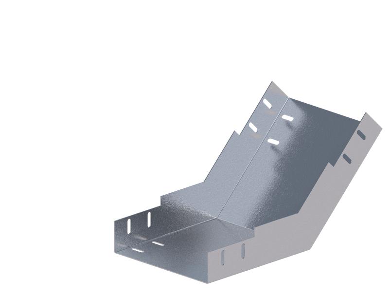 Лоток монтажный угловой 45град. вверх 200х65 сталь 1мм ЛУ45В.200.65.376.1.1 СОЭМИ Н0121350424