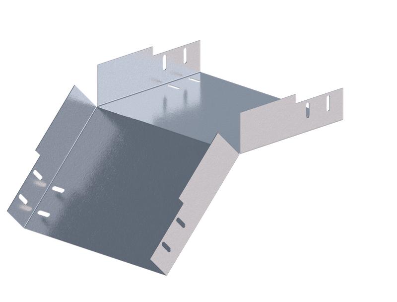 Лоток монтажный угловой 45град. вниз 300х80 сталь 1мм ЛУ45Н.300.80.362.1.1 СОЭМИ Н0121360525