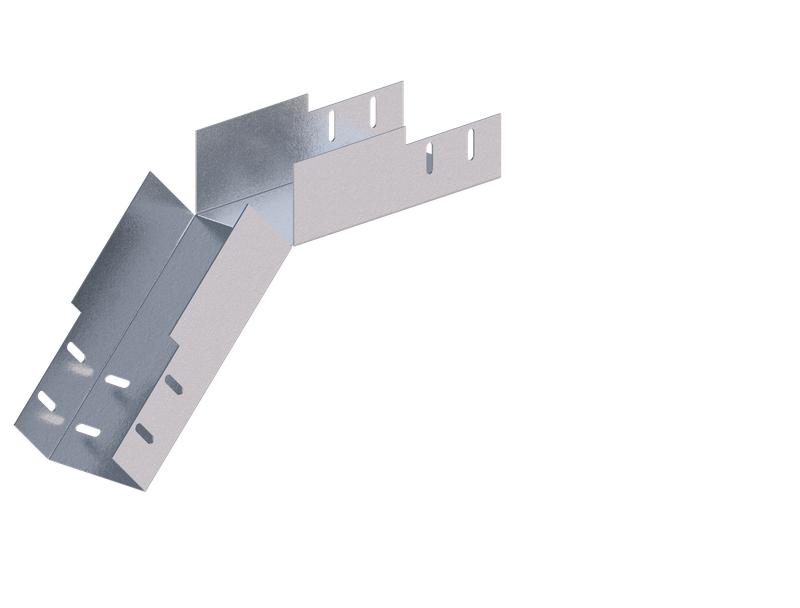 Лоток монтажный угловой 45град. вниз 100х80 сталь 1.2мм ЛУ45Н.100.80.362.1.2.1 СОЭМИ Н0121360532