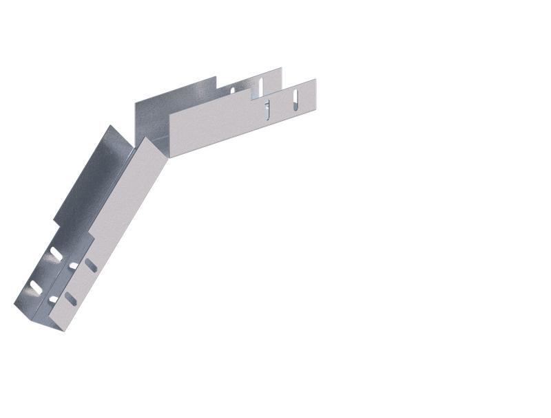 Лоток монтажный угловой 45град. вниз 50х50 сталь 1.5мм ЛУ45Н.50.50.382.1.5.1 СОЭМИ Н0121360341