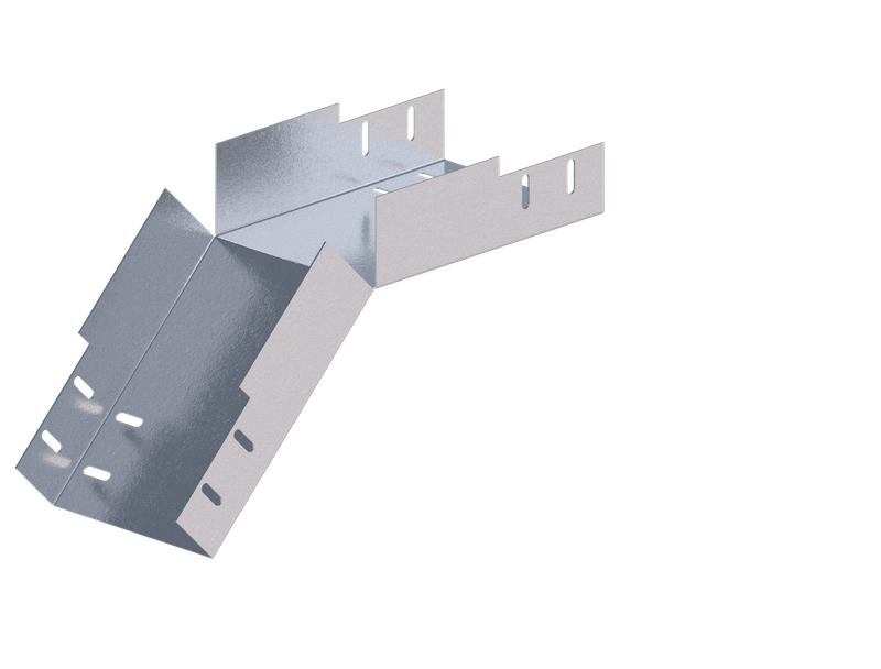 Лоток монтажный угловой 45град. вниз 150х100 сталь 1.5мм ЛУ45Н.150.100.347.1.5.1 СОЭМИ Н0121360643