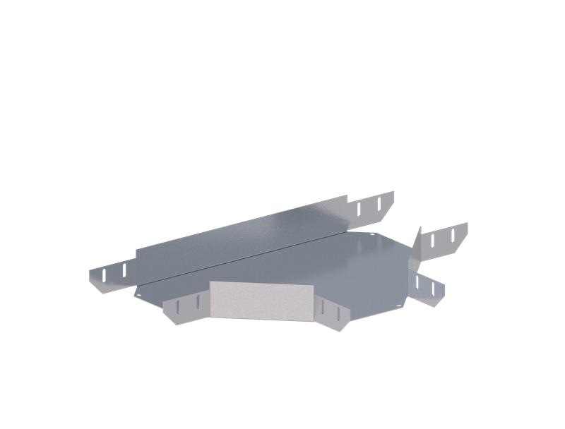 Лоток монтажный тройниковый горизонтальный 200х65 сталь 1.5мм ЛУТГ.200.65.653.1.5.1 СОЭМИ Н0121370444