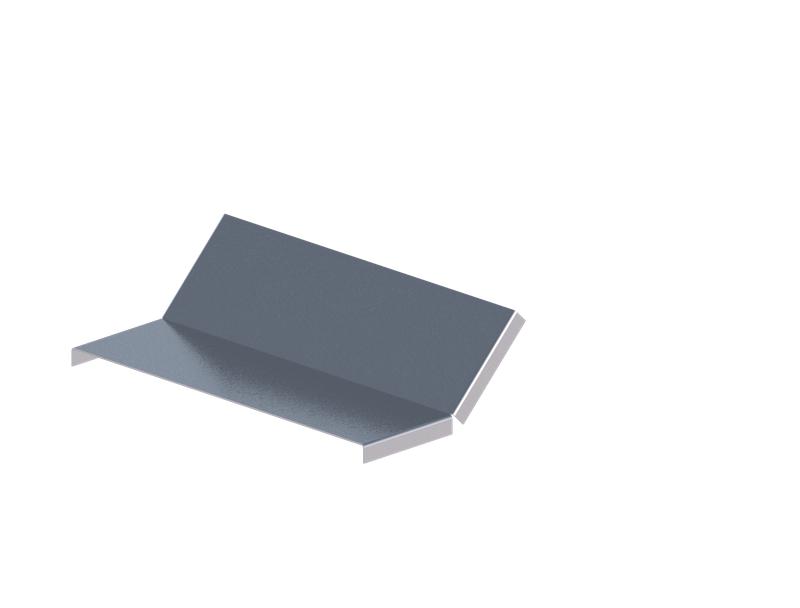Крышка для лотка углового осн.300 сталь 1.2мм ЛМсК-45В цУТ1.5 СОЭМИ Н0121450135