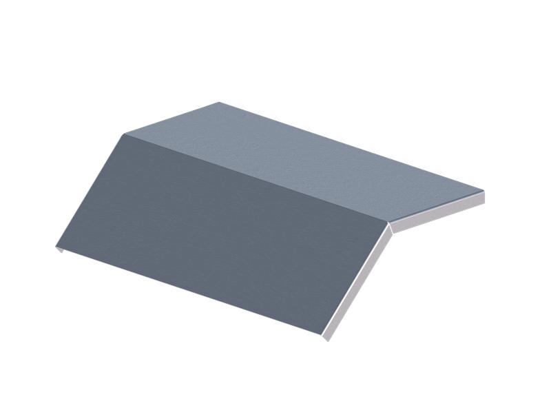 Крышка для лотка углового осн.400 сталь 1.2мм ЛМсК-45Н цУТ1.5 СОЭМИ Н0121460136