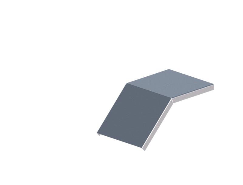 Крышка для лотка углового осн.150 сталь 1.5мм ЛМсК-45Н цУТ1.5 СОЭМИ Н0121460143