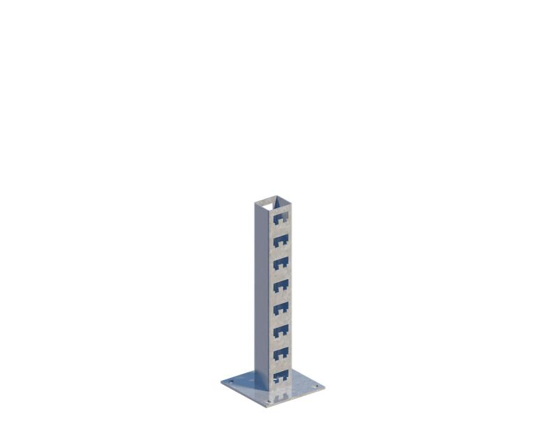 Стойка кабельная напольн. сдвоенная К1150Н2ц сталь 2мм УТ2.5 СОЭМИ Н0112262511