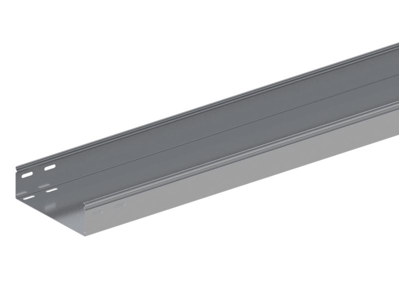 Лоток монтажный прямой замковый неперфорированный 200х50 L3000 сталь 1.2мм ЛПНЗ.200.50.3000.1.2.1 СОЭМИ Н0121142334