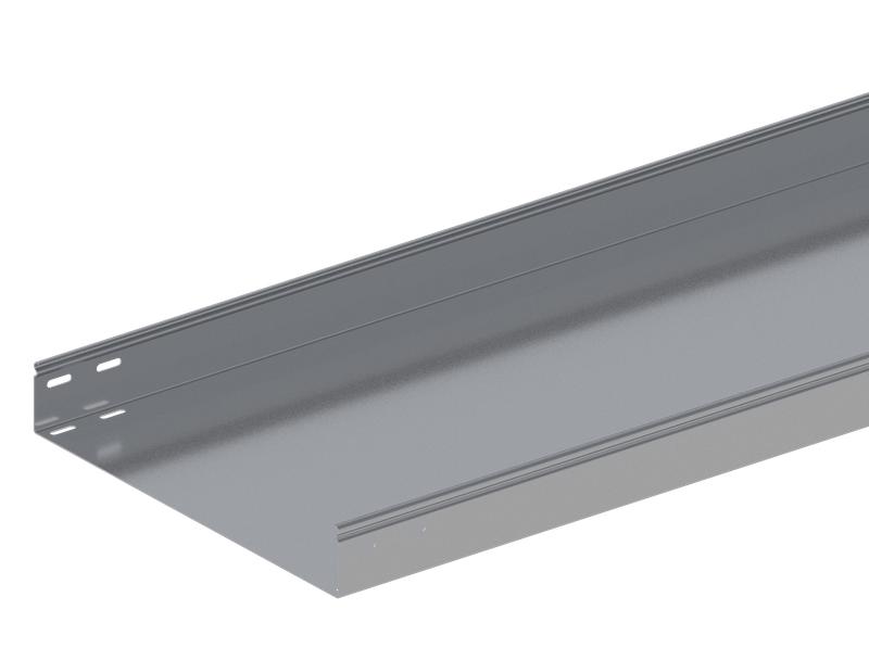 Лоток монтажный прямой замковый неперфорированный 400х80 L3000 сталь 1.2мм ЛПНЗ.400.80.3000.1.2.1 СОЭМИ Н0121142536