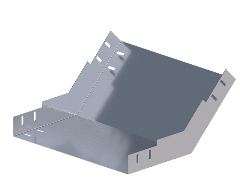 Лоток монтажный угловой 45град. вверх 500х80 сталь 2мм ЛУ45В.500.80.386.2.1 СОЭМИ Н0121350557