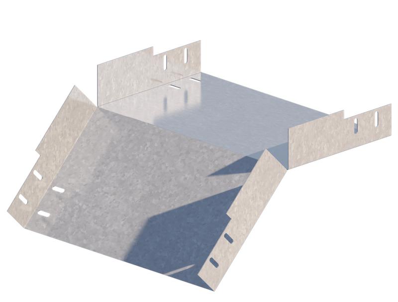 Лоток угловой вертикальный вниз 500х150 сталь 2мм ЛМс-45Н цУТ2.5 СОЭМИ Н0122360757