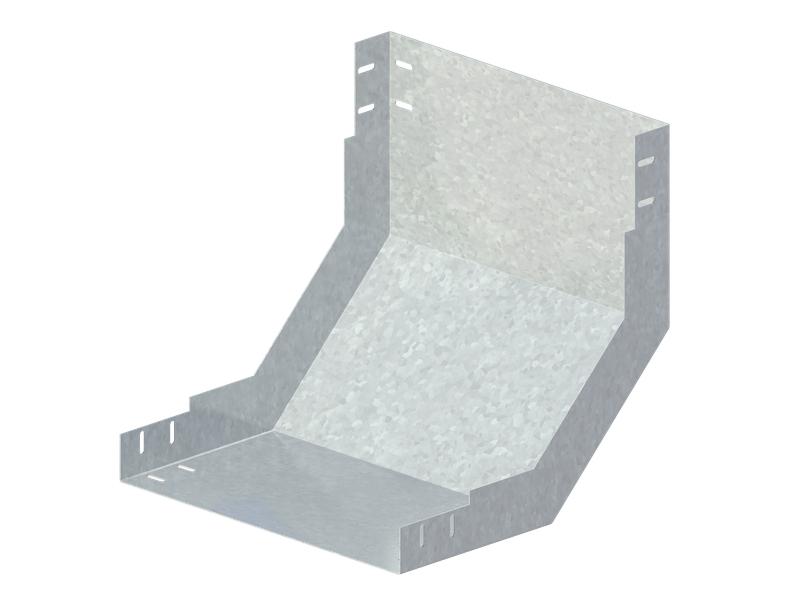 Лоток угловой вертикальный вверх 500х65 сталь 0.7мм ЛМс-90В цУТ2.5 СОЭМИ Н0122320417