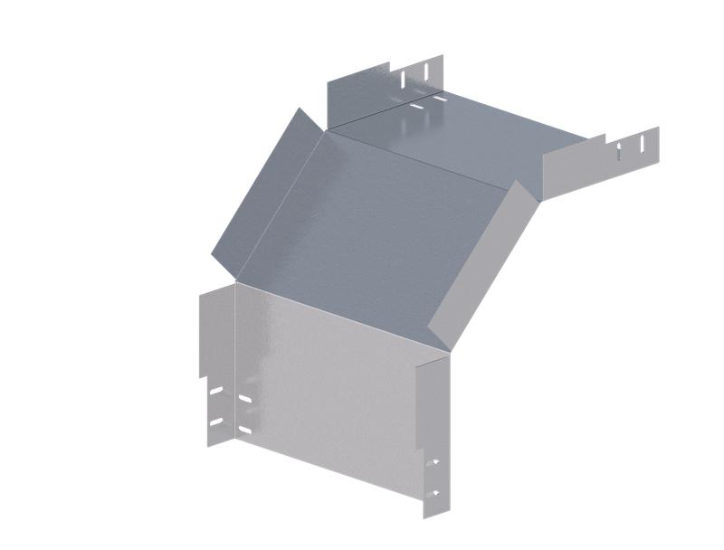 Лоток монтажный угловой 90град. вниз 500х150 сталь 1.2мм ЛУ90Н.500.150.454.1.2.1 СОЭМИ Н0121330737