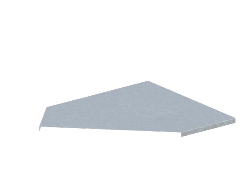 Крышка для лотка углового горизонтального осн.600 сталь 0.7мм ЛМсК-135Г цУТ2.5 СОЭМИ Н0122440118