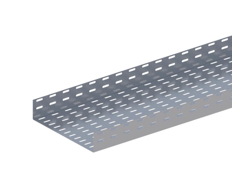 Лоток монтажный прямой перфорированный 300х200 L3000 сталь 1мм ЛЛПП.300.200.3000.1.1 СОЭМИ Н0121112825