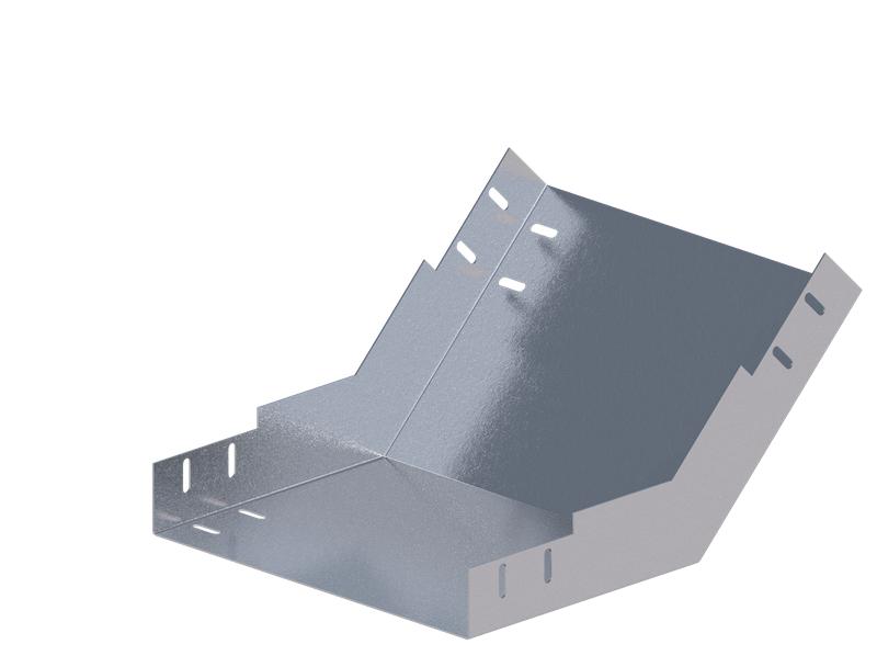 Лоток монтажный угловой 45град. вверх 300х200 сталь 1.2мм ЛУ45В.300.200.473.1.2.1 СОЭМИ Н0121350835