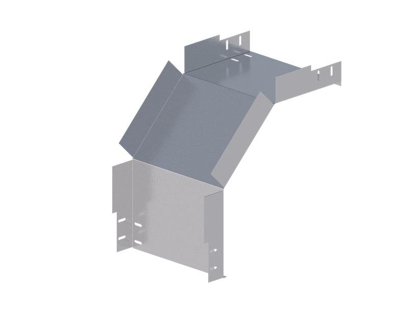 Лоток монтажный угловой 90град. вниз 300х200 сталь 1.5мм ЛУ90Н.300.200.454.1.5.1 СОЭМИ Н0121330845