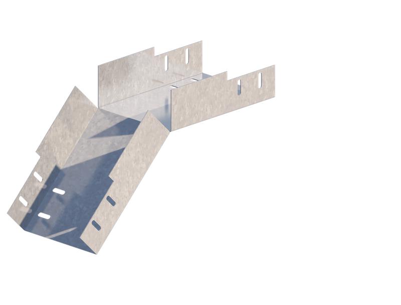 Лоток угловой вертикальный вниз 150х150 сталь 1.2мм ЛМс-45Н цУТ2.5 СОЭМИ Н0122360733