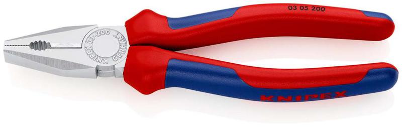 Плоскогубцы комбинированные L-200мм хром. Knipex KN-0305200