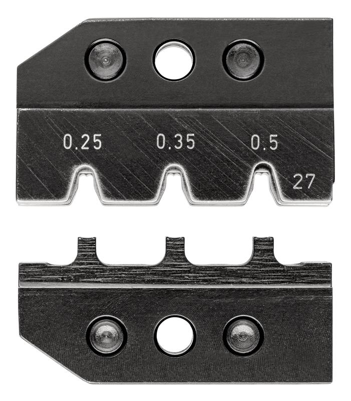 Плашка опрессовочная под штекер MQS 0.25/0.35/0.5кв.мм AWG 24/22/20 кол-во гнезд: 3 Knipex KN-974927