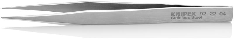 Пинцет захватный прецизионный заостренные гладкие губки L-155мм хромоникелевая нерж. сталь антимагнитный Knipex KN-922204