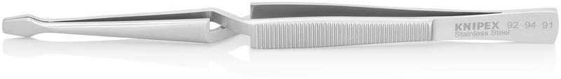 Пинцет крестовидный трапециевидные зазубренные губки L-160мм пружинная сталь хром. Knipex KN-929491