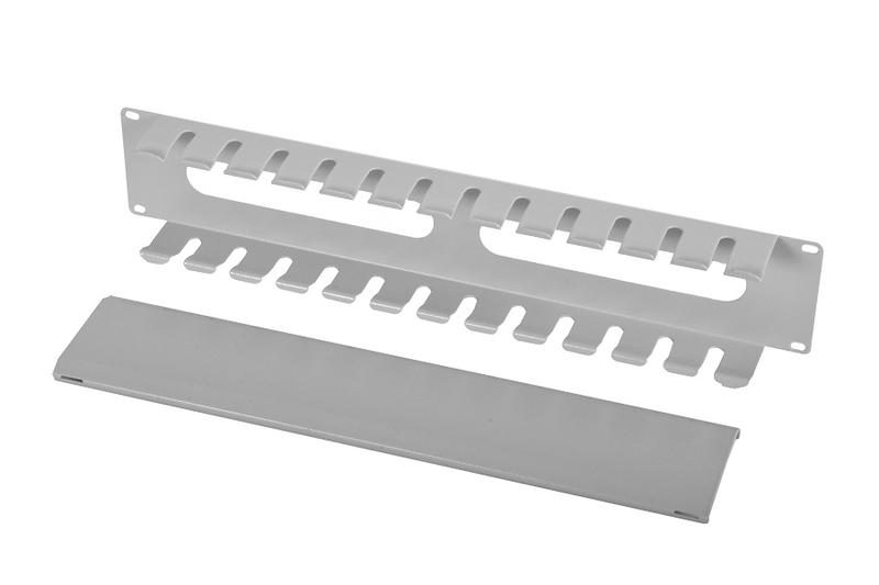 Органайзер кабельный горизонтальный ГКЗ-2U 2U Ш=19дюйм Г=5мм односторон. пластик. канал ЦМО 1502775