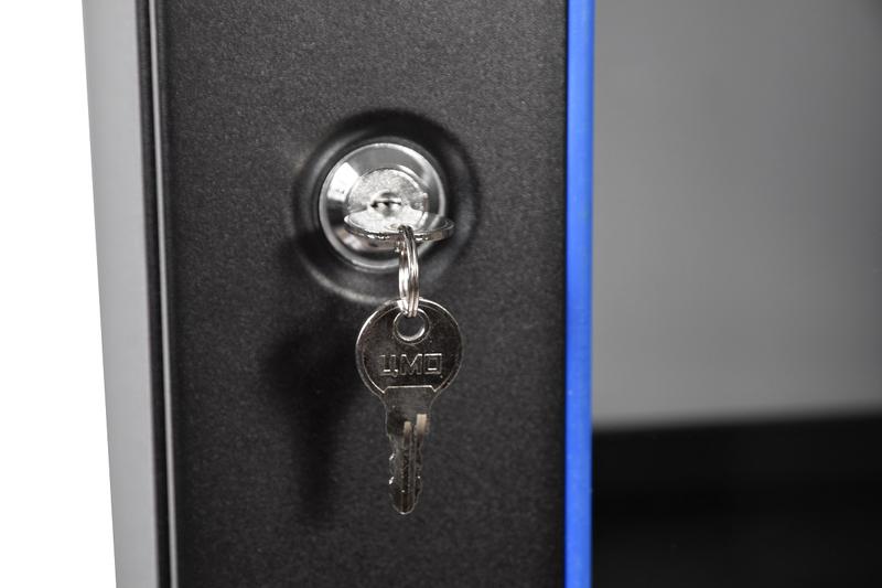 Шкаф коммутационный ШРН-Э-12.500-9005 12U 600х520мм передн. двер. стеклян. несъемн. 50кг черн. ЦМО 1213960