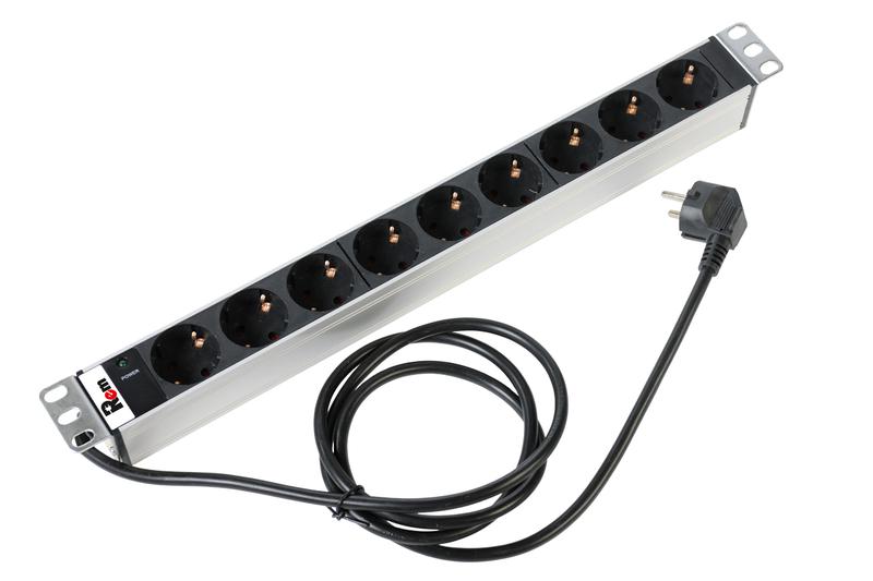 Блок распределения питания R-16-9S-I-440-3 9хSchuko 16А горизонт. 3м Rem 1361976