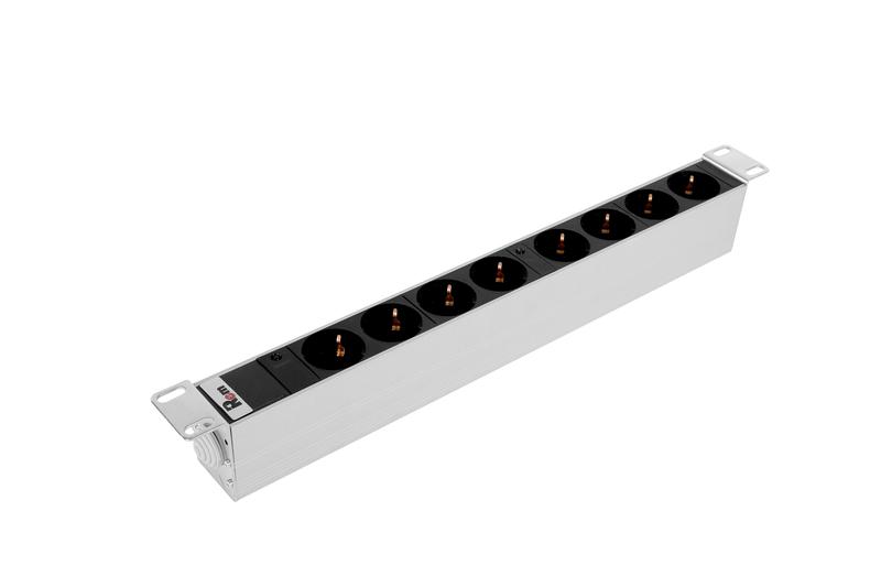 Блок распределения питания R-32-8S-I-440-K 8хSchuko 32А IP20 базов. горизонт. клем. колодка Rem 1478030