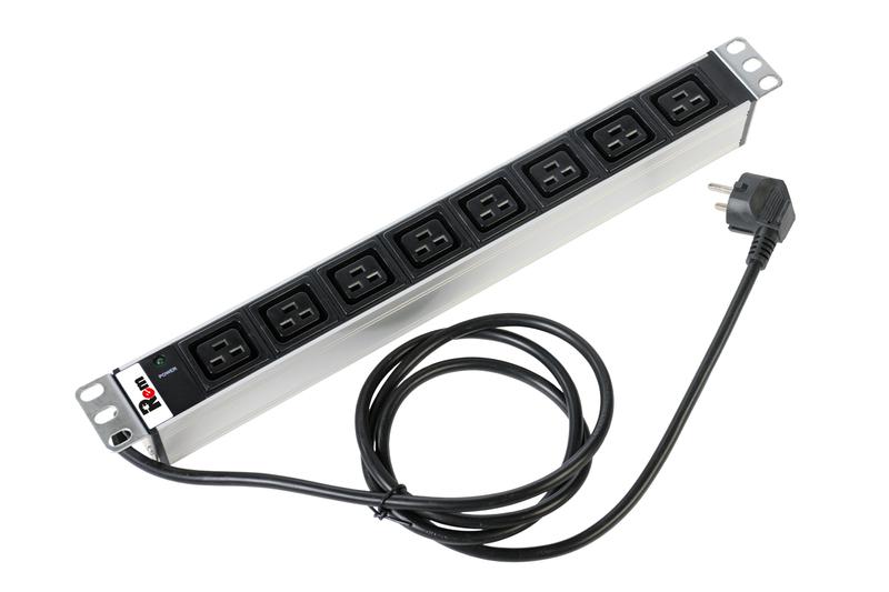 Блок распределения питания R-16-8C19-I-440-3 8хC19 Schuko 16А базов. горизонт. 3м Rem 1361984