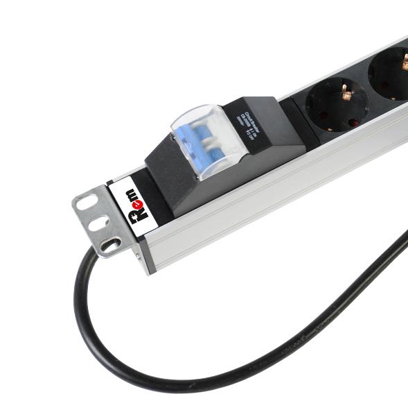 Блок распределения питания R-16-25S-A-1820-3 25хSchuko 16А базов. вертикал. 3м Rem 1362006