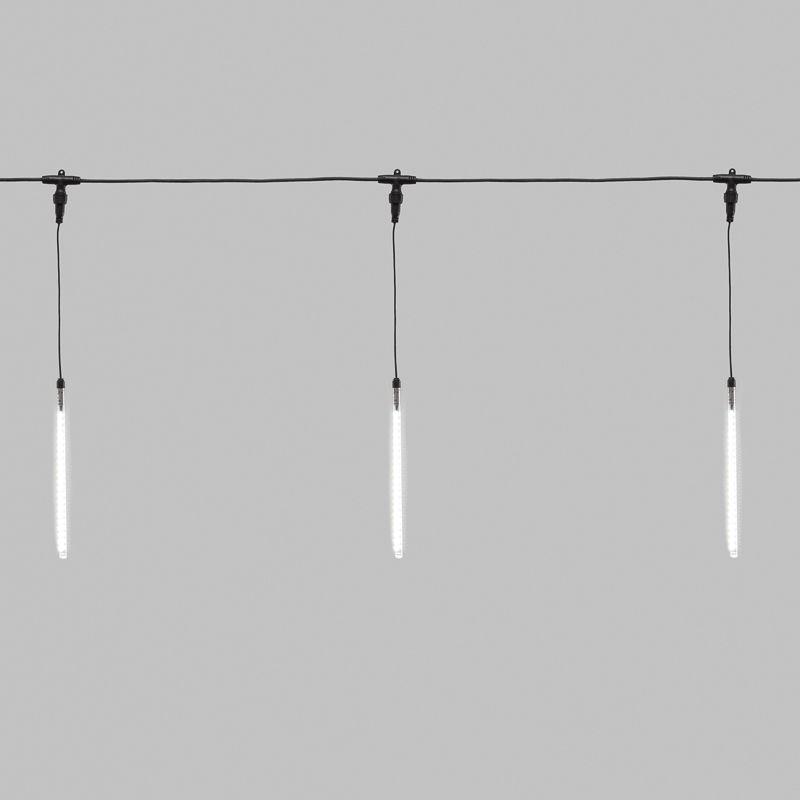 Гирлянда светодиодная "Тающие сосульки" 10шт х 30см шаг 100см 420LED бел. 36Вт 24В IP65 соединяемая Neon-Night 256-425