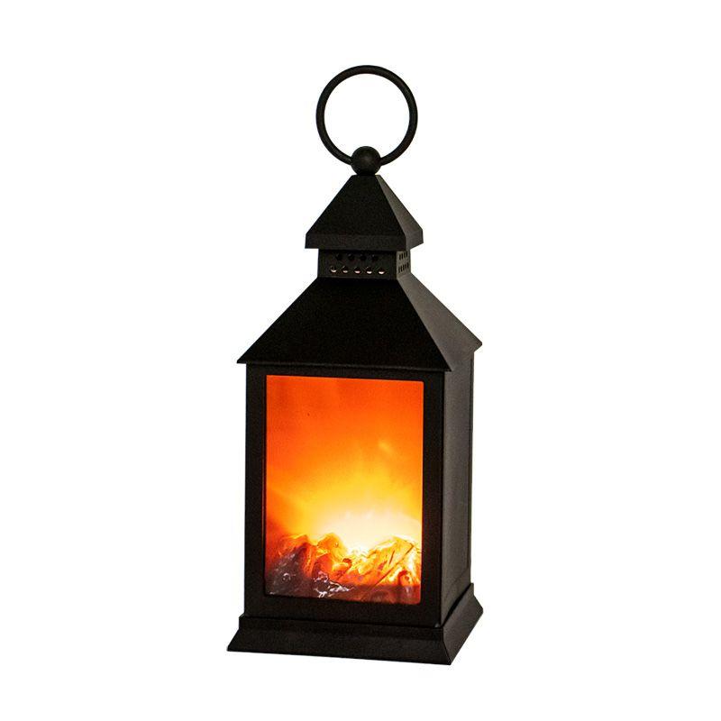 Камин светодиодный "Волшебный фонарь" 11х11х24.5см 3LED 4.5Вт 4.5В IP20 эффект живого огня 3хAA (не в компл.) черн. Neon-Night 511-026