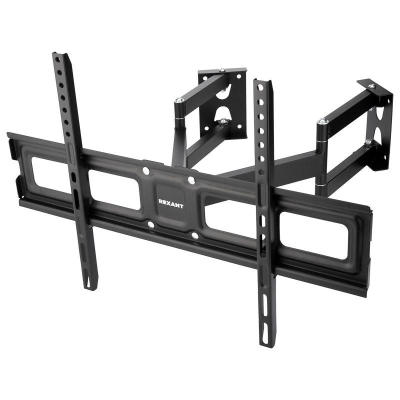 Кронштейн для телевизора 37-70 дюймов наклонно-поворотный два двойн. колена раздельно HOME Rexant 38-0371
