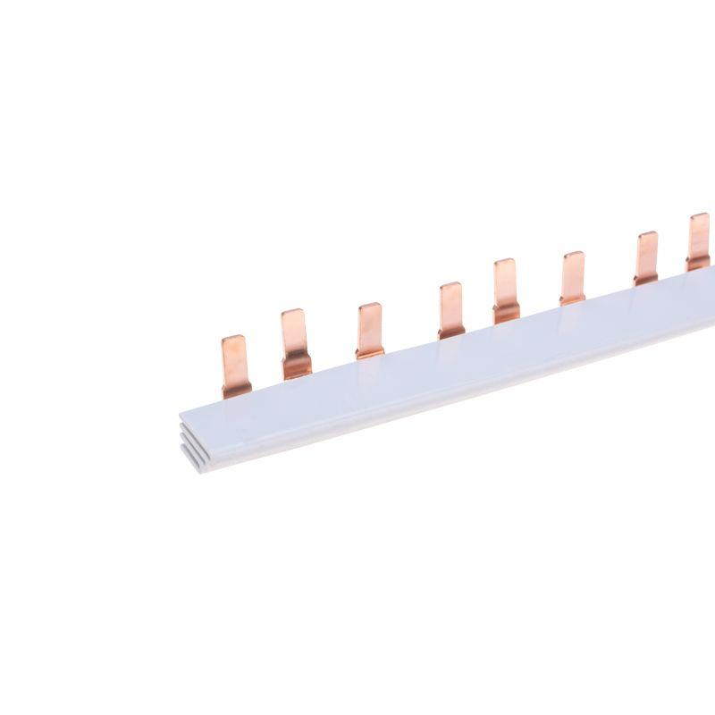 Шина соединительная типа PIN 12 штырей 3Р 63А 22 см (уп.20шт) Rexant 11-2244-1