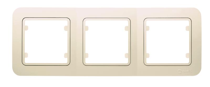 Рамка 3-м Lillium крем. 18012703