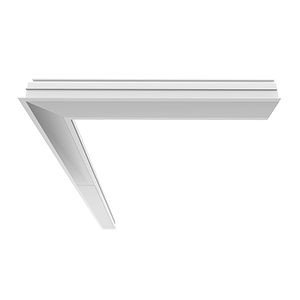 Светильник Universal-Line L-поворот 365х365х69 23Вт 4000К IP40 правый/левый встраив. RAL9003 бел. муар VARTON V1-A1-10469-10000-4002340