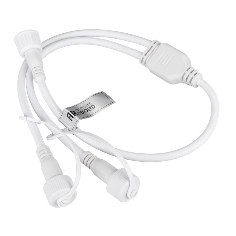 Коннектор питания ARD-CLASSIC-SYNC-RGB White (230В 2 ports) (Ardecoled закр.) Arlight 031803
