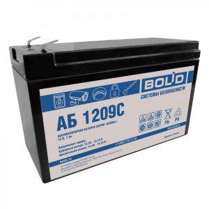 Аккумулятор стационарный свинцово-кислотный с регулирующим клапаном АБ 1209С Болид 292804