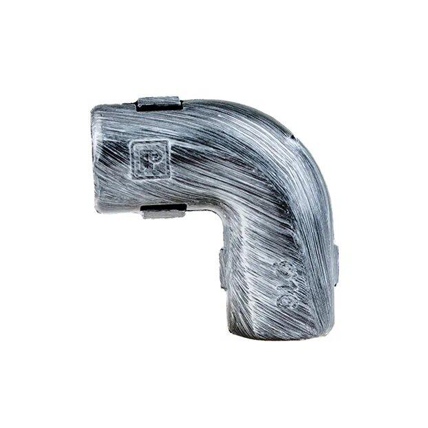 Угол соединительный 90град. для труб ретро проводка пвх серебр. век (уп.5шт) Bironi BTU1-16-11-5