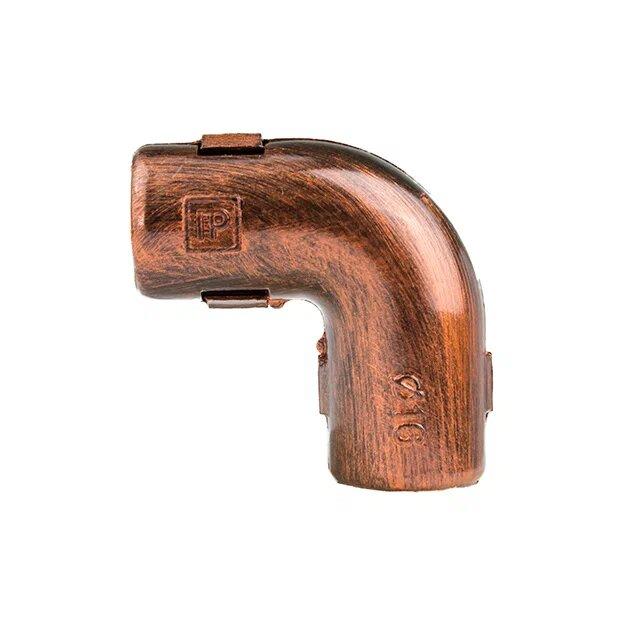 Угол соединительный 90град. для труб ретро проводка пвх медный век (уп.5шт) Bironi BTU1-16-16-5