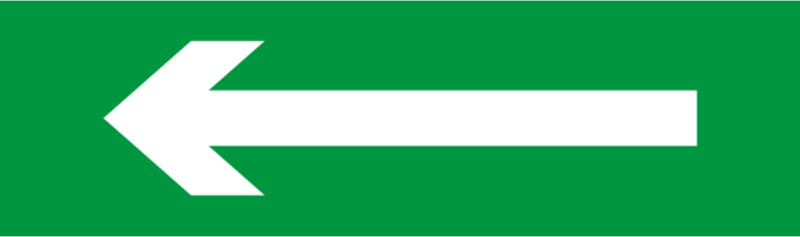 Табло сменное 80 523 NL-Топаз-Стрелка налево Navigator 80523