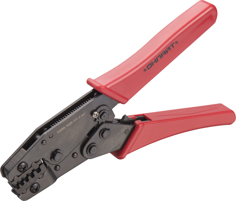 Пресс-клещи 80 912 OHT-Pkv02-M-6 для втулочных 6кв.мм ОНЛАЙТ 80912
