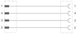 Кабель для датчика/исполнительного элемента SAC-4P-MS/10.0-186/FS SCO Phoenix Contact 1555732